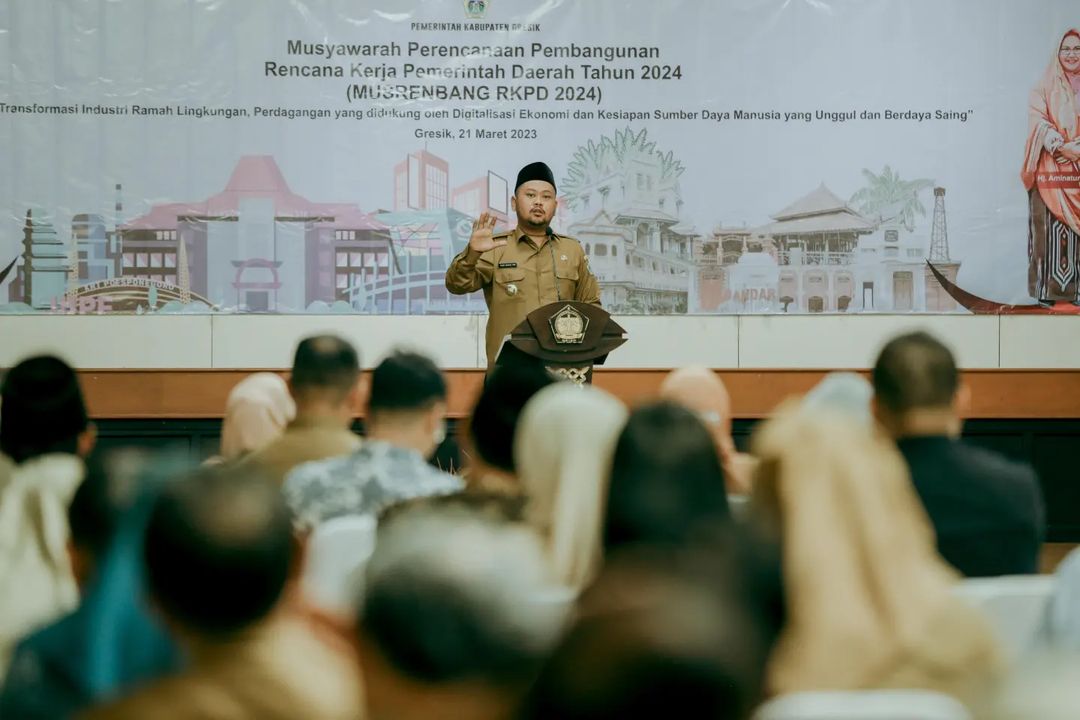 Bupati Gresik Buka Forum Musrenbang Kabupaten, Ini Harapannya