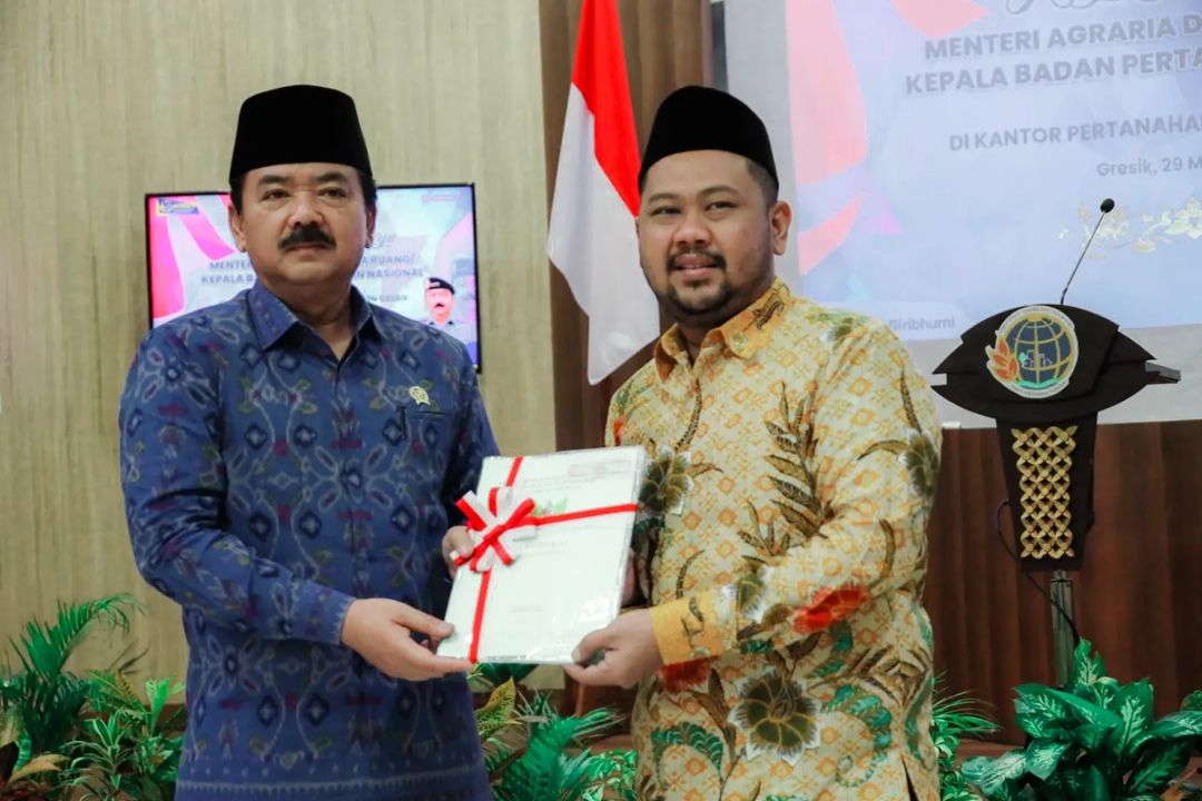 Kunjungan Kerja di Gresik Menteri ATR/BPN Targetkan 2023 Kabupaten Lengkap