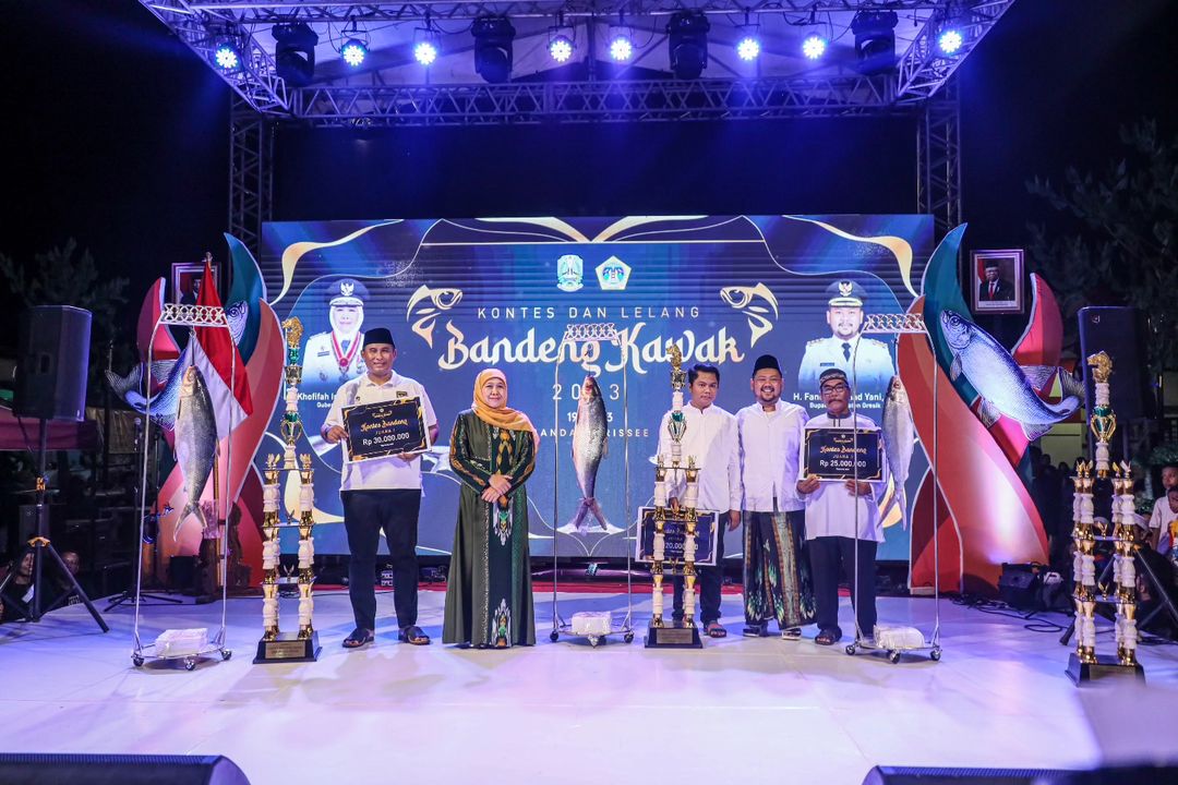 Lestarikan Kearifan Lokal, Ribuan Warga Gresik Serbu Kontes Dan Lelang Bandeng Kawak 2023