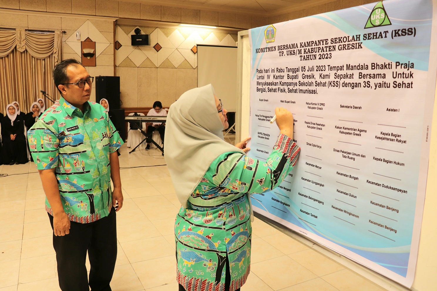 Dihadapan Tim Pembina UKS/M Wakil Bupati Gresik Sampaikan 3 Prioritas Kampanye Sekolah Sehat
