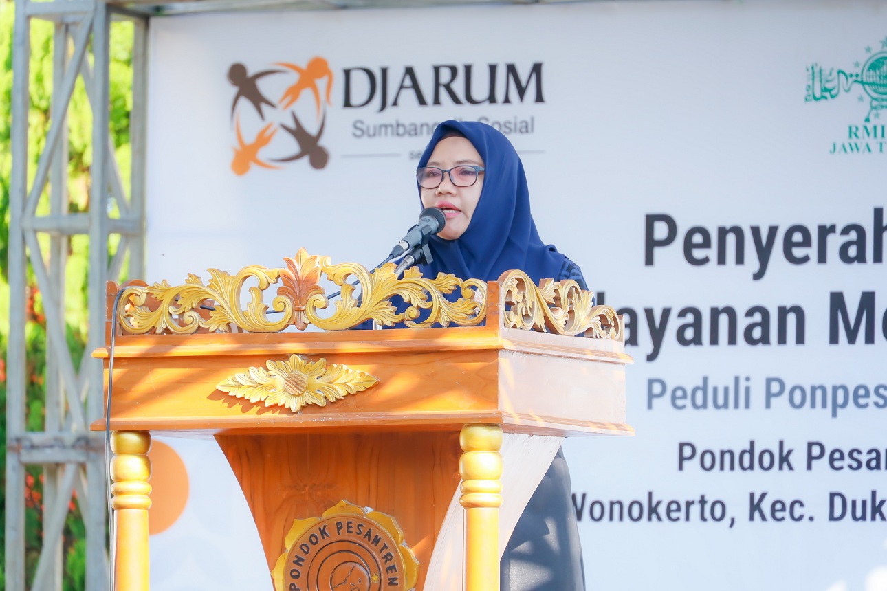 Buka Kegiatan Layanan Medis Gratis, Bu Min Apresiasi Ponpes Bumi Aswaja