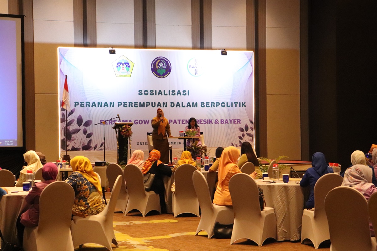 GOW Kabupaten Gresik Gelar Sosialisasi Peranan Perempuan Dalam Berpolitik