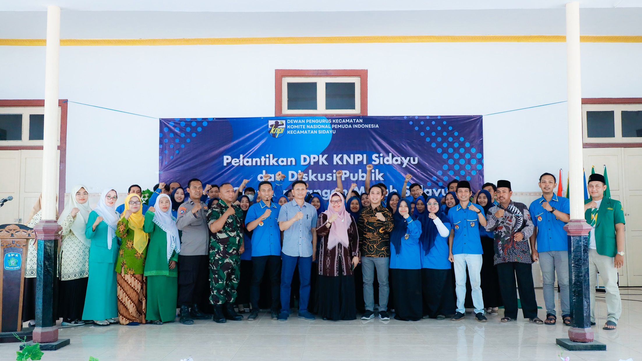 Hadir Dalam Pelantikan KNPI Sidayu, Bu Min Soroti Peran Pemuda Untuk Bonus Demografi 2045