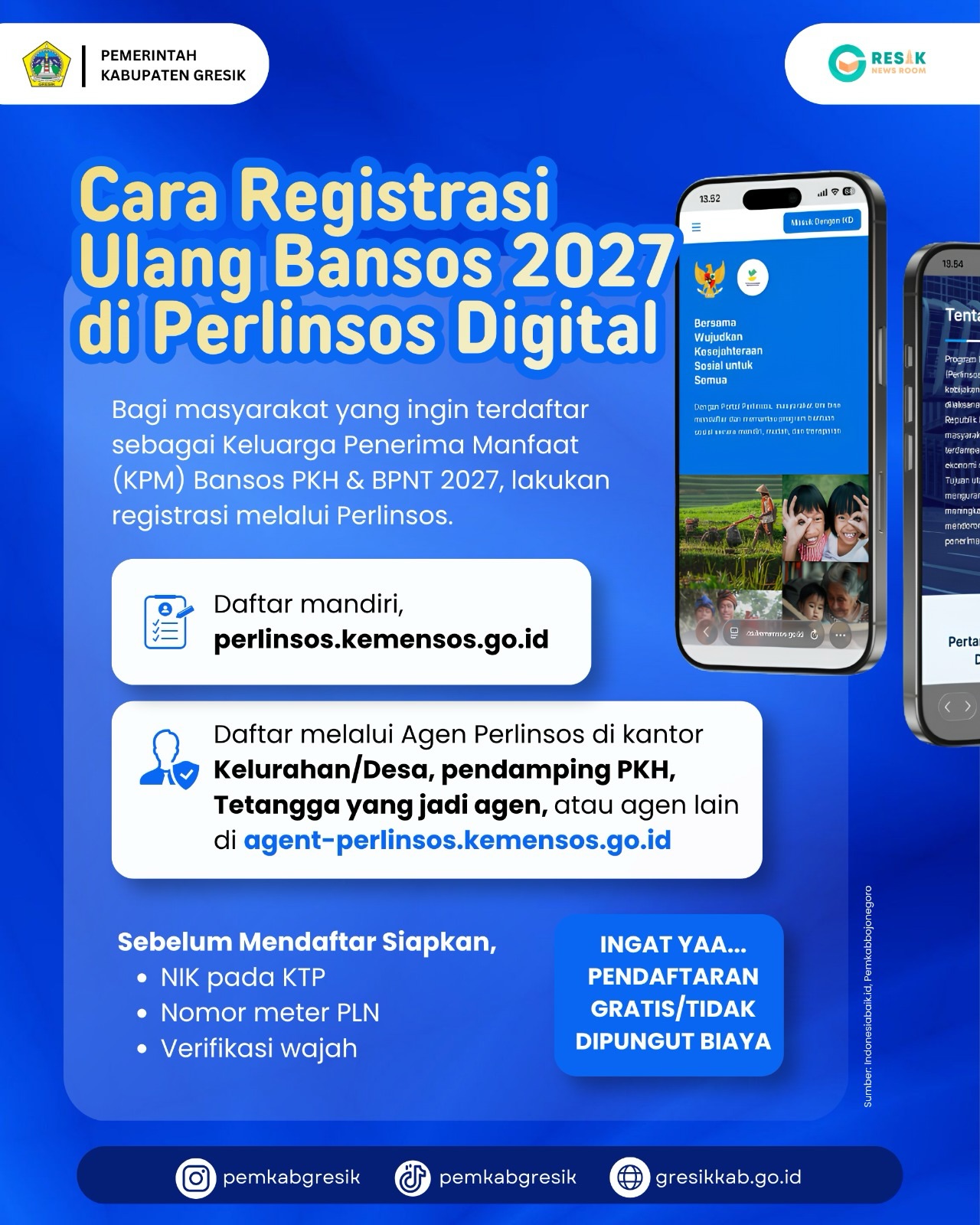 Cara Registasi Ulang Bansos 2027 di Perlinsos Digital